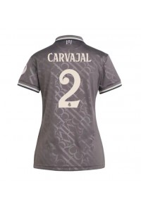 Real Madrid Daniel Carvajal #2 Fotballdrakt Tredje Klær Dame 2024-25 Korte ermer